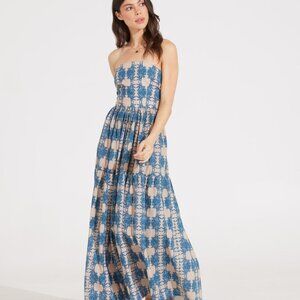 KAHORA PALM BEACH Barbie Dress in Trellis Sky NWT sz XS